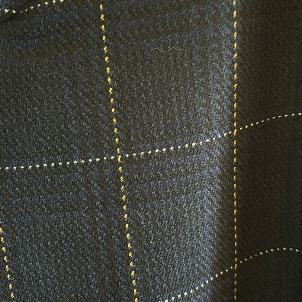 Navy Window Pane Plaid Dress Pants Charter Club - Picture 4 of 4